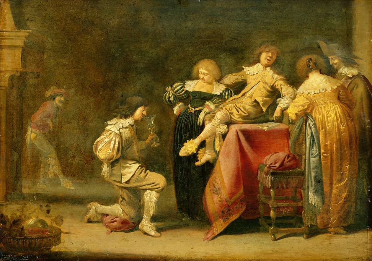 Wesoła impreza autorstwa Pieter Jansz. Quast