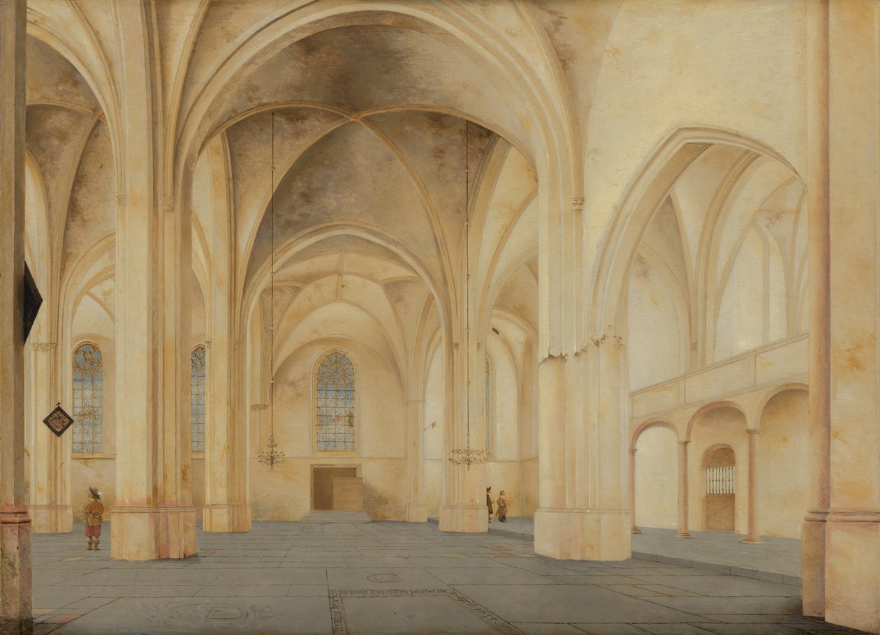 Wnętrze kościoła Cunera w Rhenen autorstwa Pieter Janszoon Saenredam