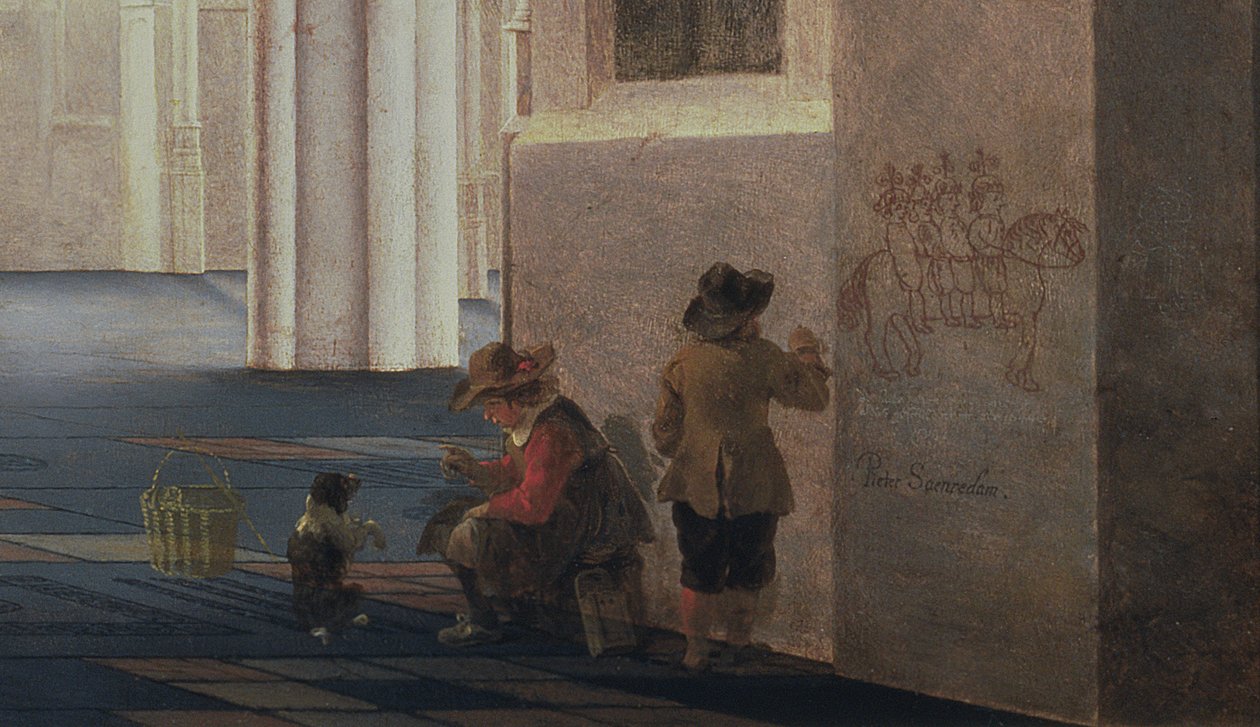 Wnętrze Buurkerka w Utrechcie, 1644 autorstwa Pieter Janszoon Saenredam