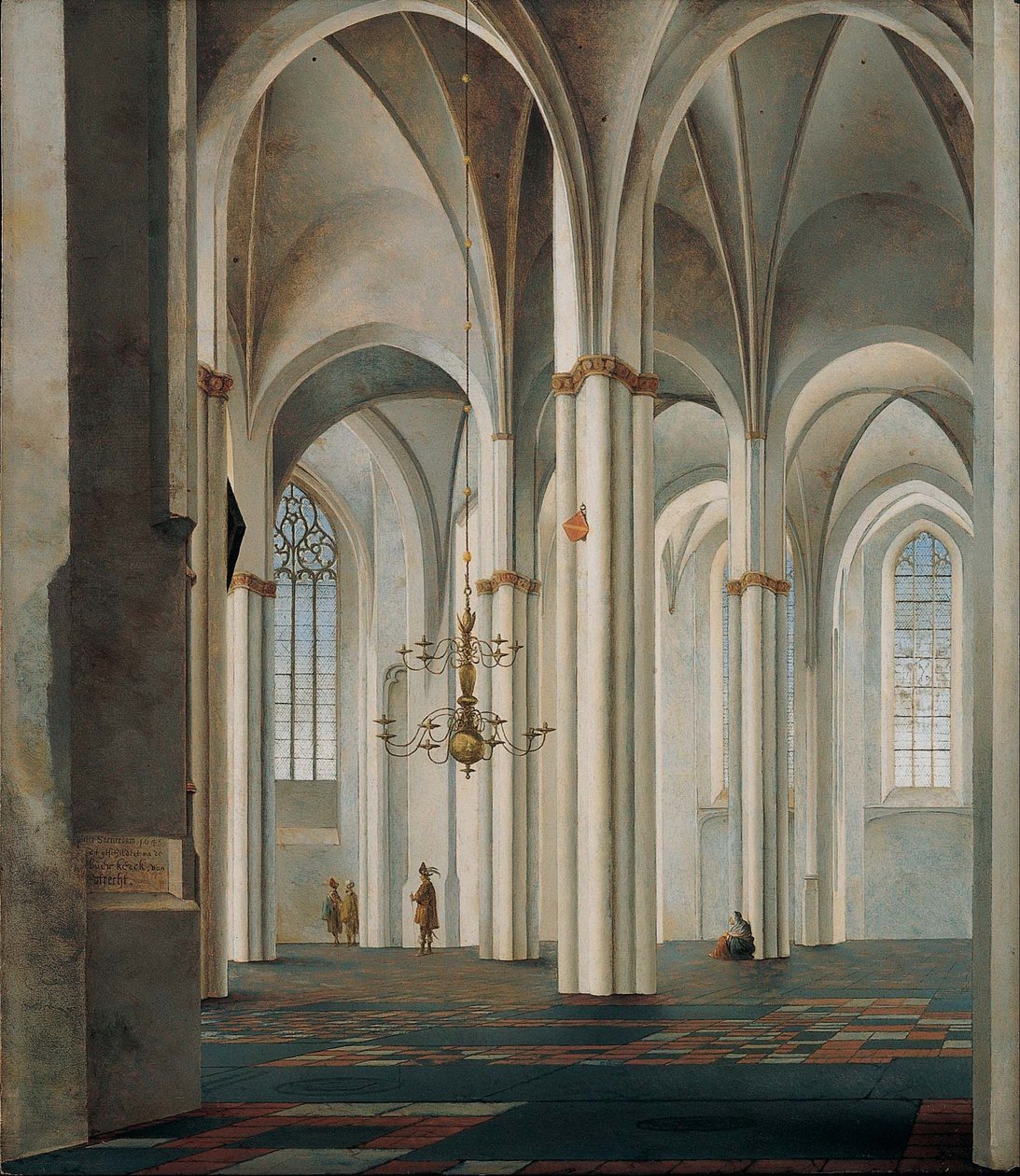 Wnętrze Buurkerk, Utrecht autorstwa Pieter Janszoon Saenredam