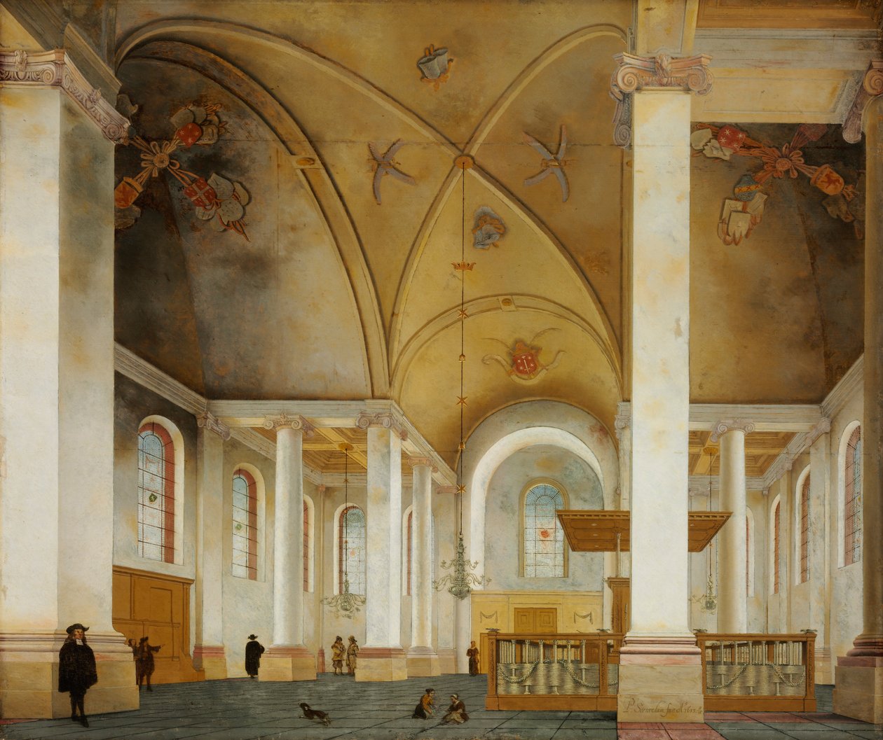Nowy Kościół w Haarlemie autorstwa Pieter Janszoon Saenredam
