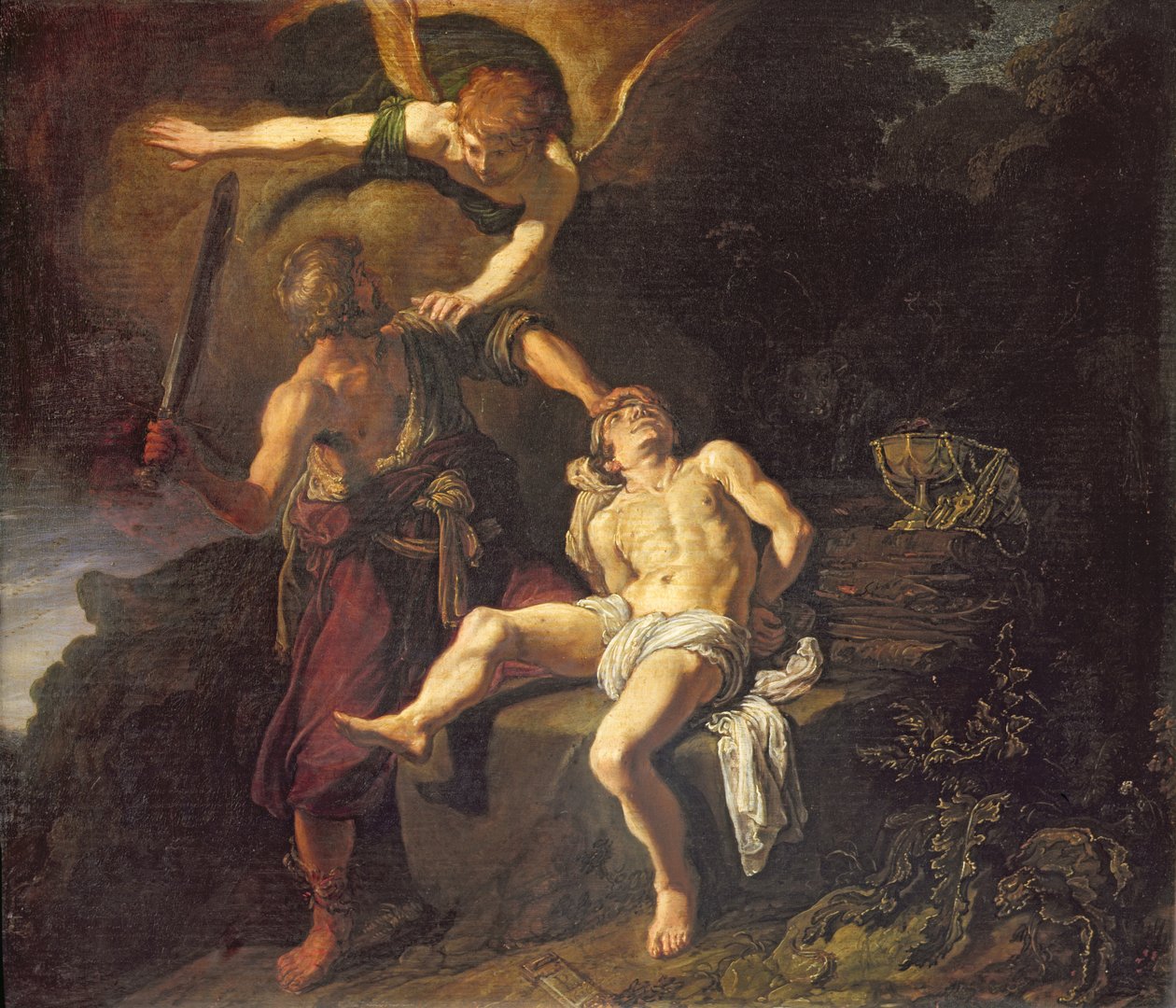 Ofiara Izaaka, 1616 autorstwa Pieter Lastman