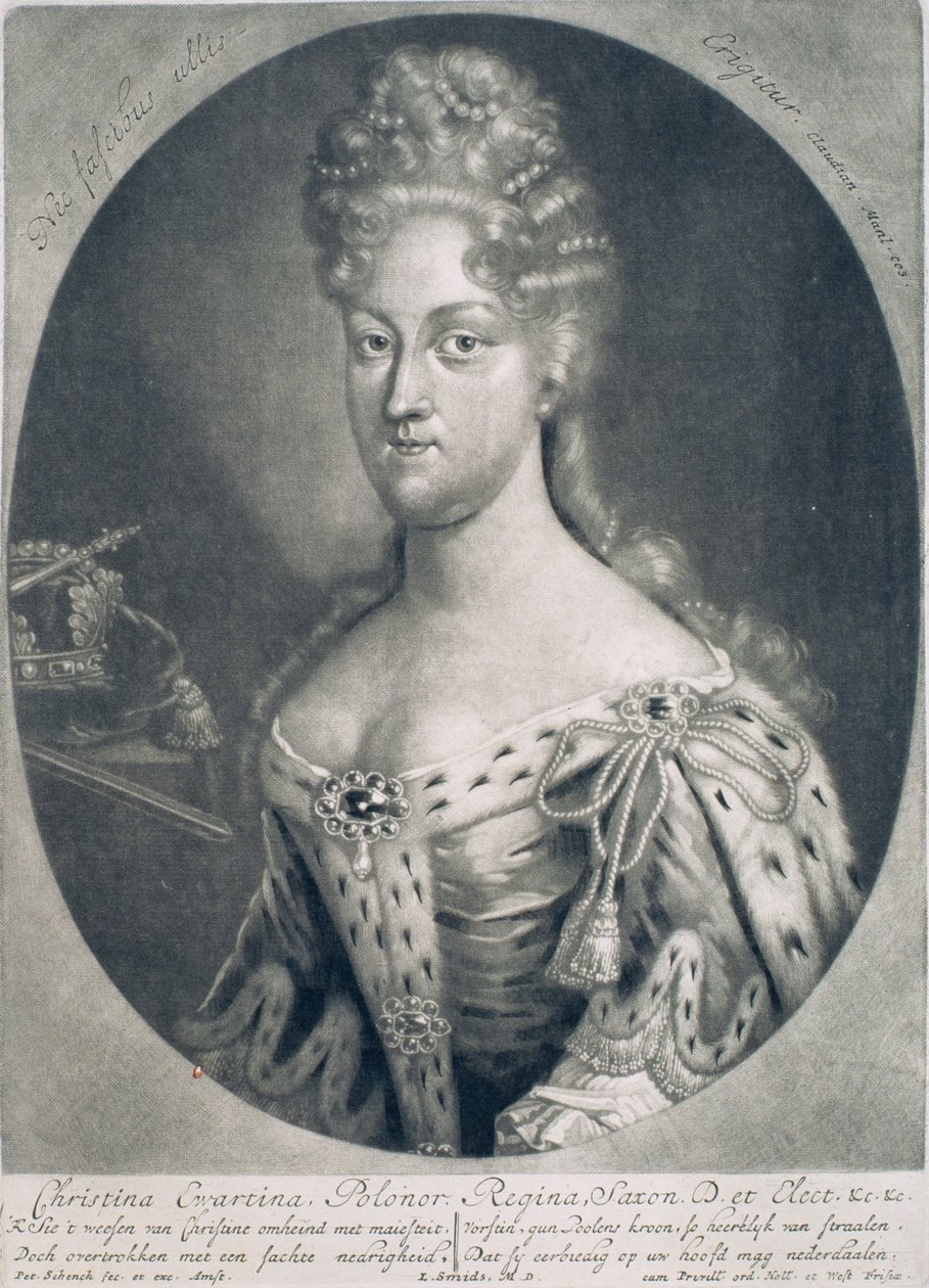 Christine Eberhardyn (ur. 1671) 1697 autorstwa Pieter Schenk