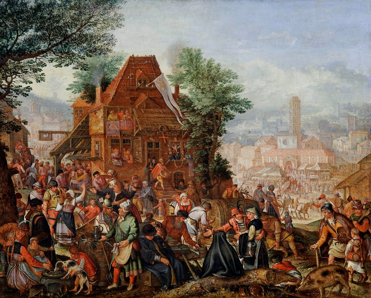 Święto w rocznicę założenia Kościoła autorstwa Pieter Stevens