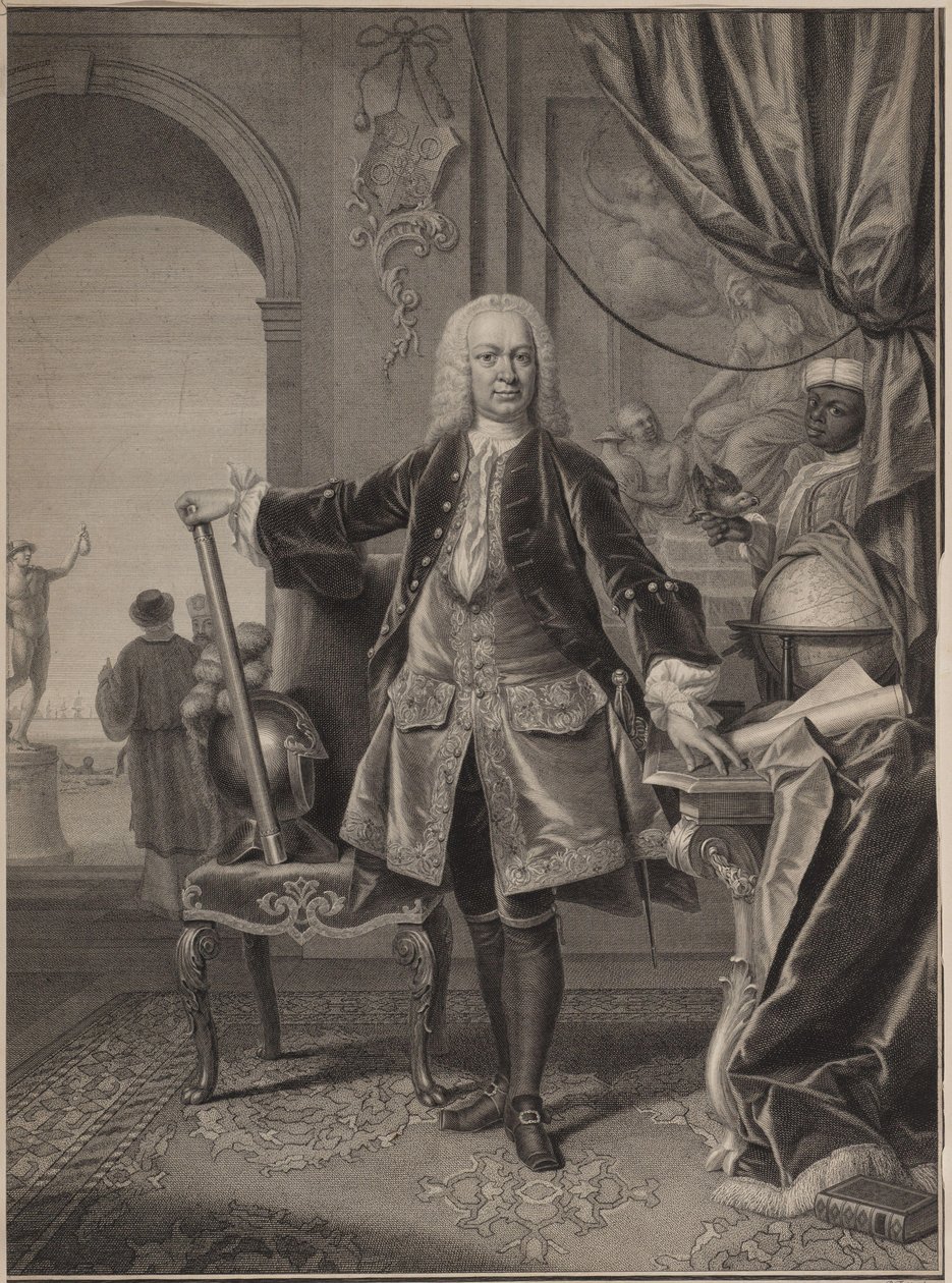 Gustaaf Willem Baron van Imhoff, gubernator generalny holenderskiej Kompanii Wschodnioindyjskiej autorstwa Pieter Tanjé