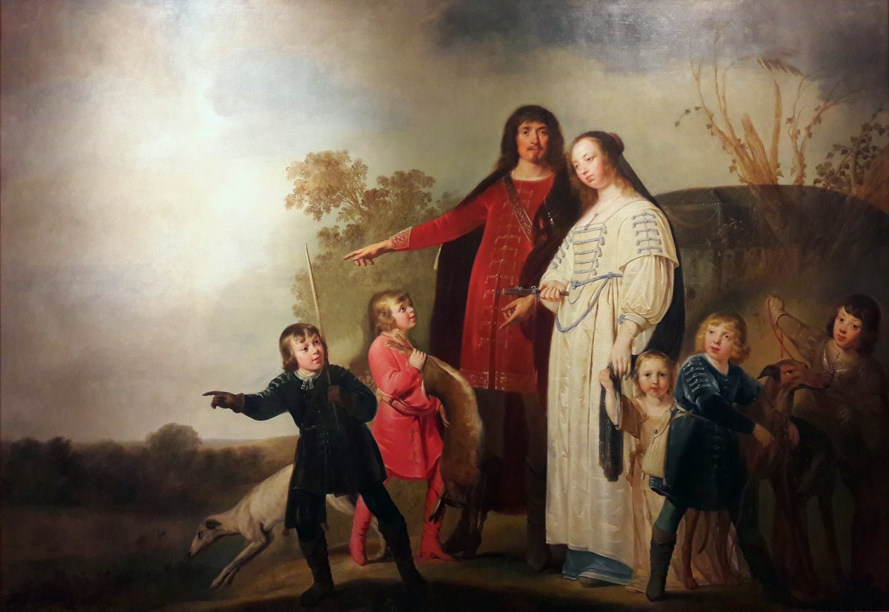 Portret rodzinny w krajobrazie autorstwa Pieter Fransz de Grebber