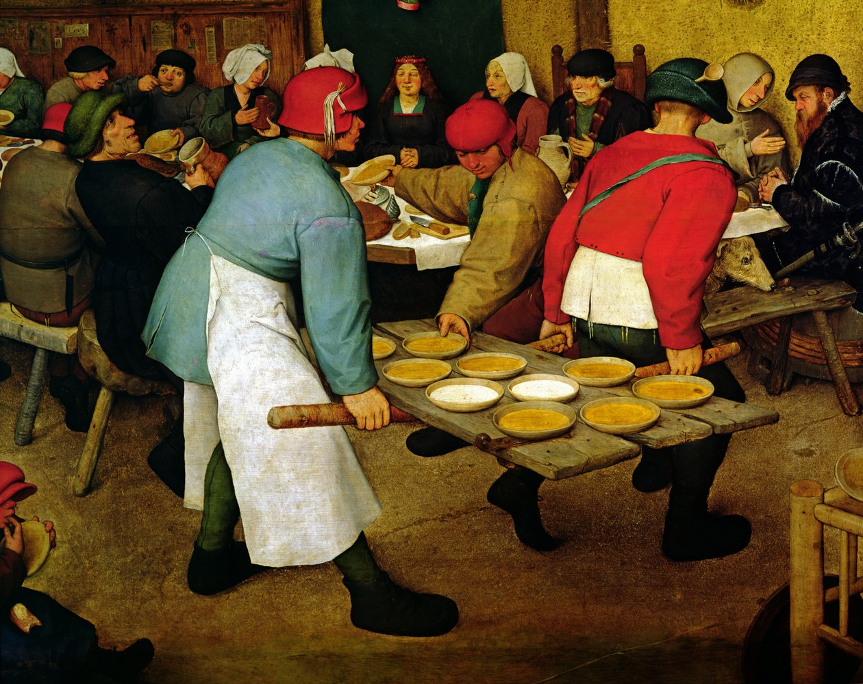 Wesele chłopskie Bauernhochzeit, 1568 olej na desce z 68946 autorstwa Pieter Bruegel the Elder
