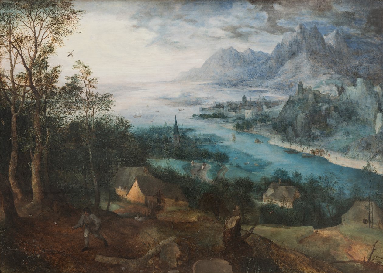 Przypowieść o siewcy, 1557 autorstwa Pieter Bruegel the Elder