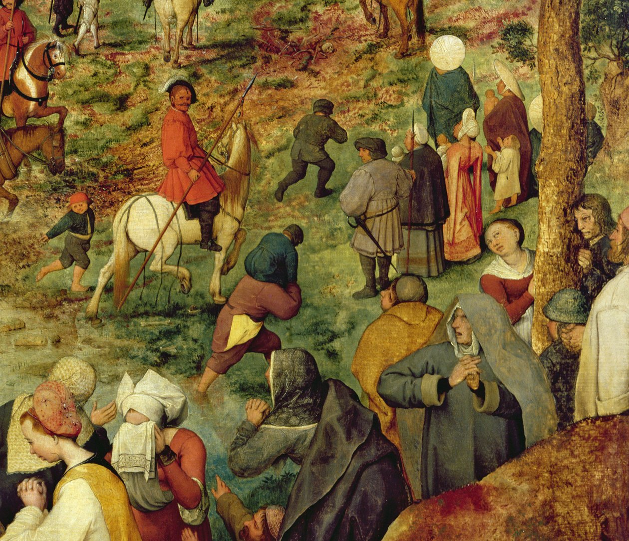 Droga na Kalwarię, 1564 olej na detalu panelu z 186439 autorstwa Pieter Bruegel the Elder