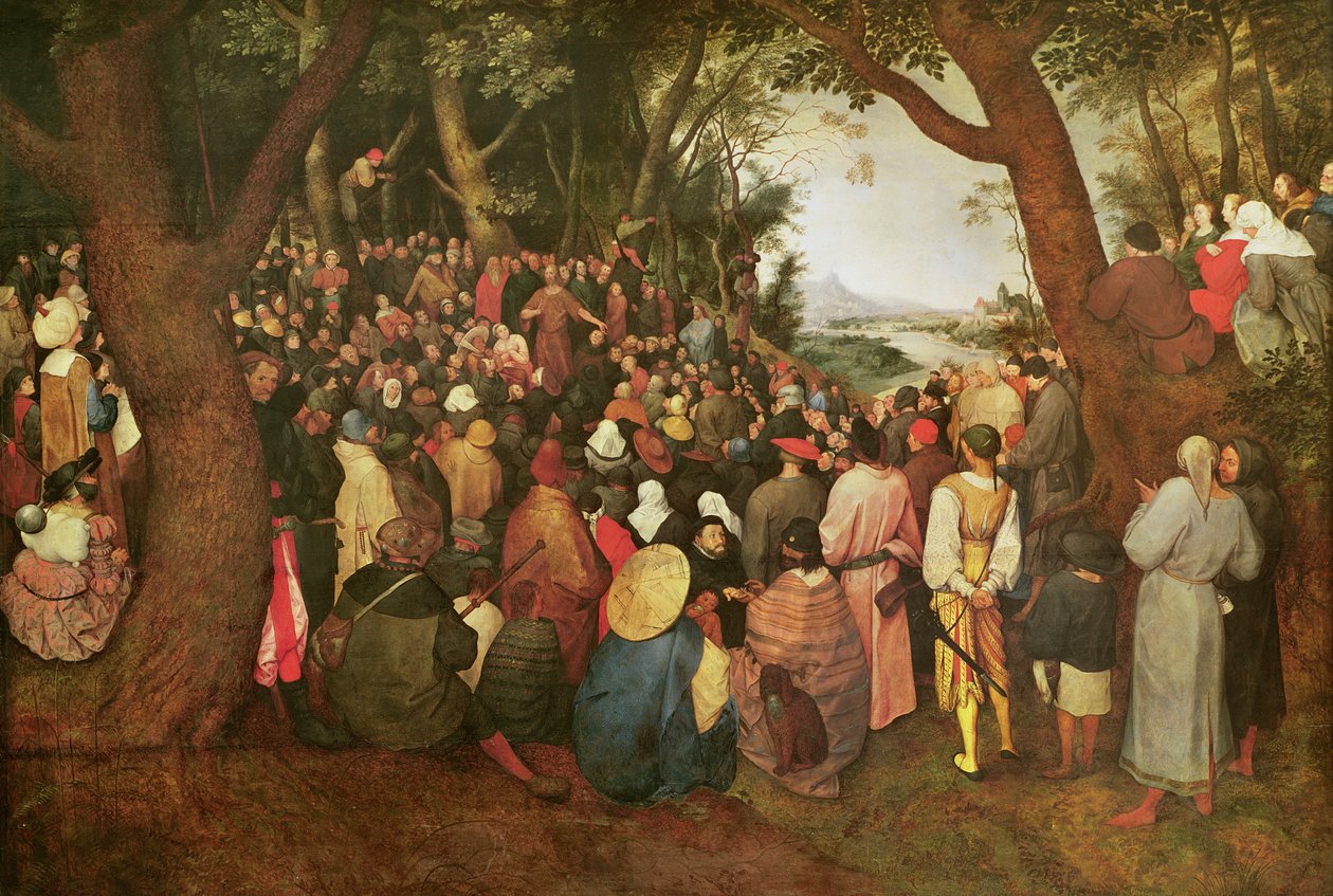 Kazanie św. Jana Chrzciciela, 1566 (olej na drewnie) autorstwa Pieter Bruegel the Elder