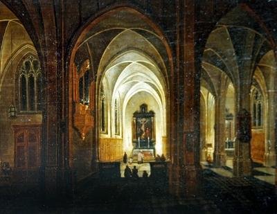 Wnętrze kościoła autorstwa Pieter the Elder Neefs