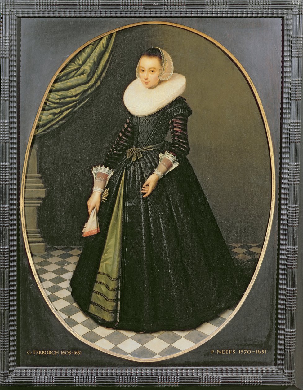 Owalny portret damy autorstwa Pieter the Elder Neefs