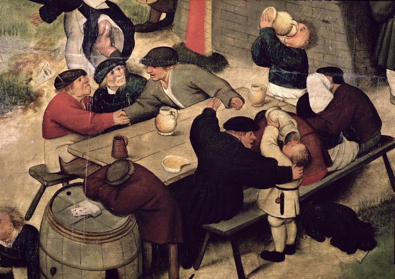 Jarmark z przedstawieniem teatralnym, ok. 1600 (szczegół) autorstwa Pieter Brueghel the Younger