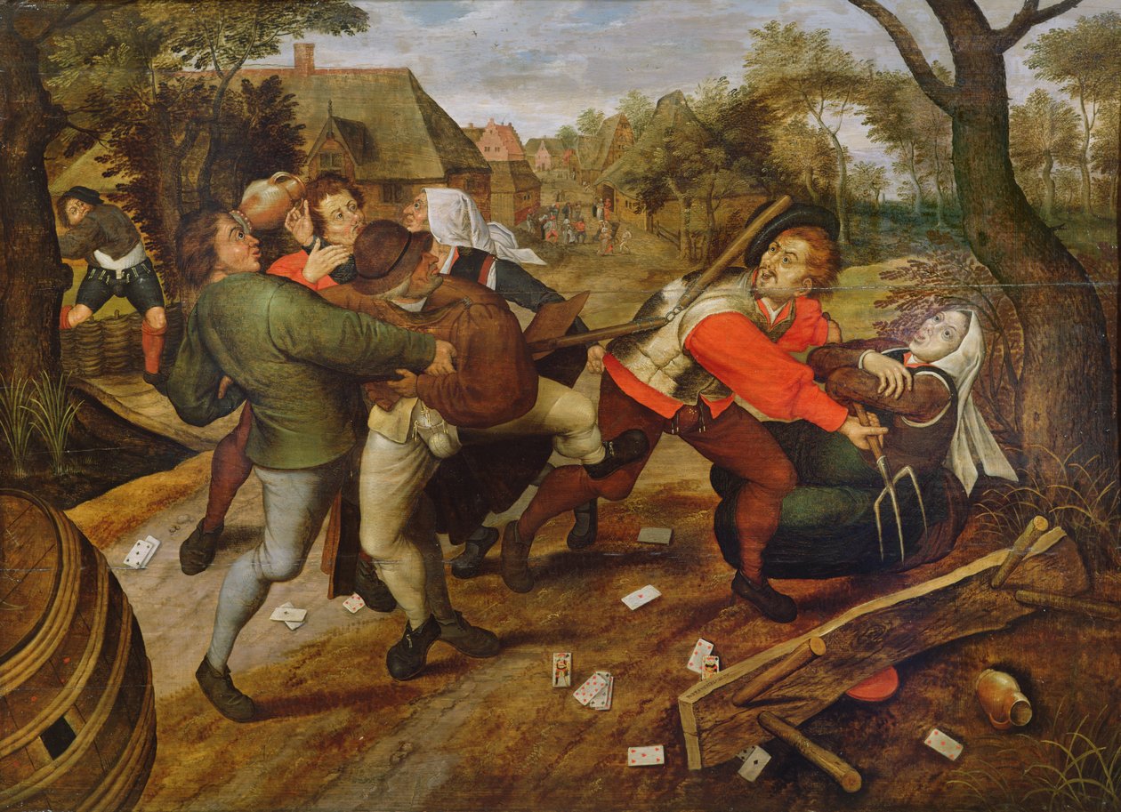 Chłopska Bójka autorstwa Pieter Brueghel the Younger