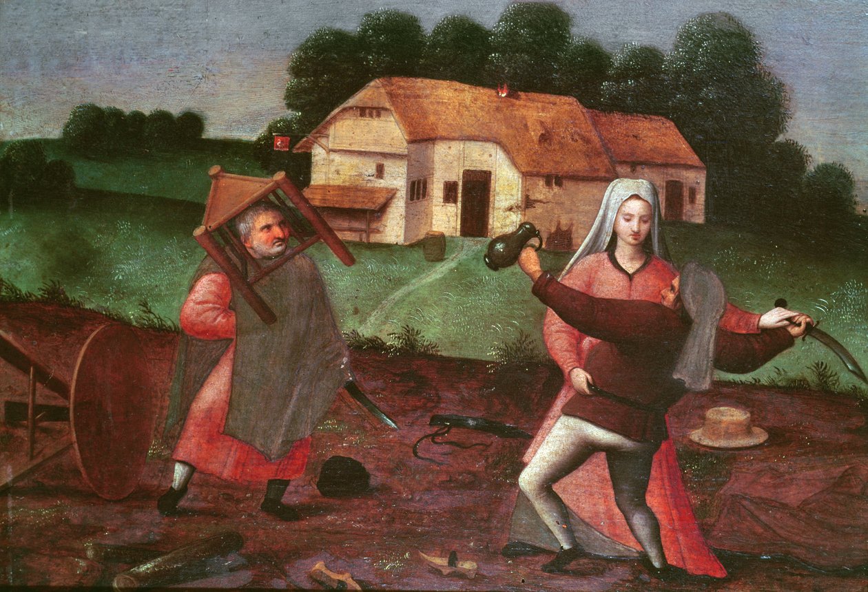 Chłopska Bójka autorstwa Pieter Brueghel the Younger