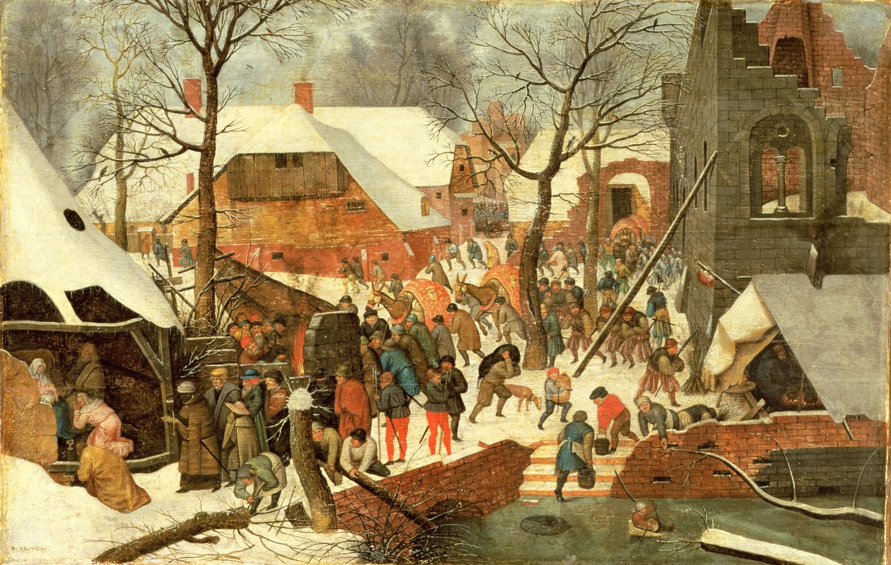 Adoracja Magów (olej na płótnie przeniesiony z płyty) (zob. też 15802 i 69449) autorstwa Pieter Brueghel the Younger
