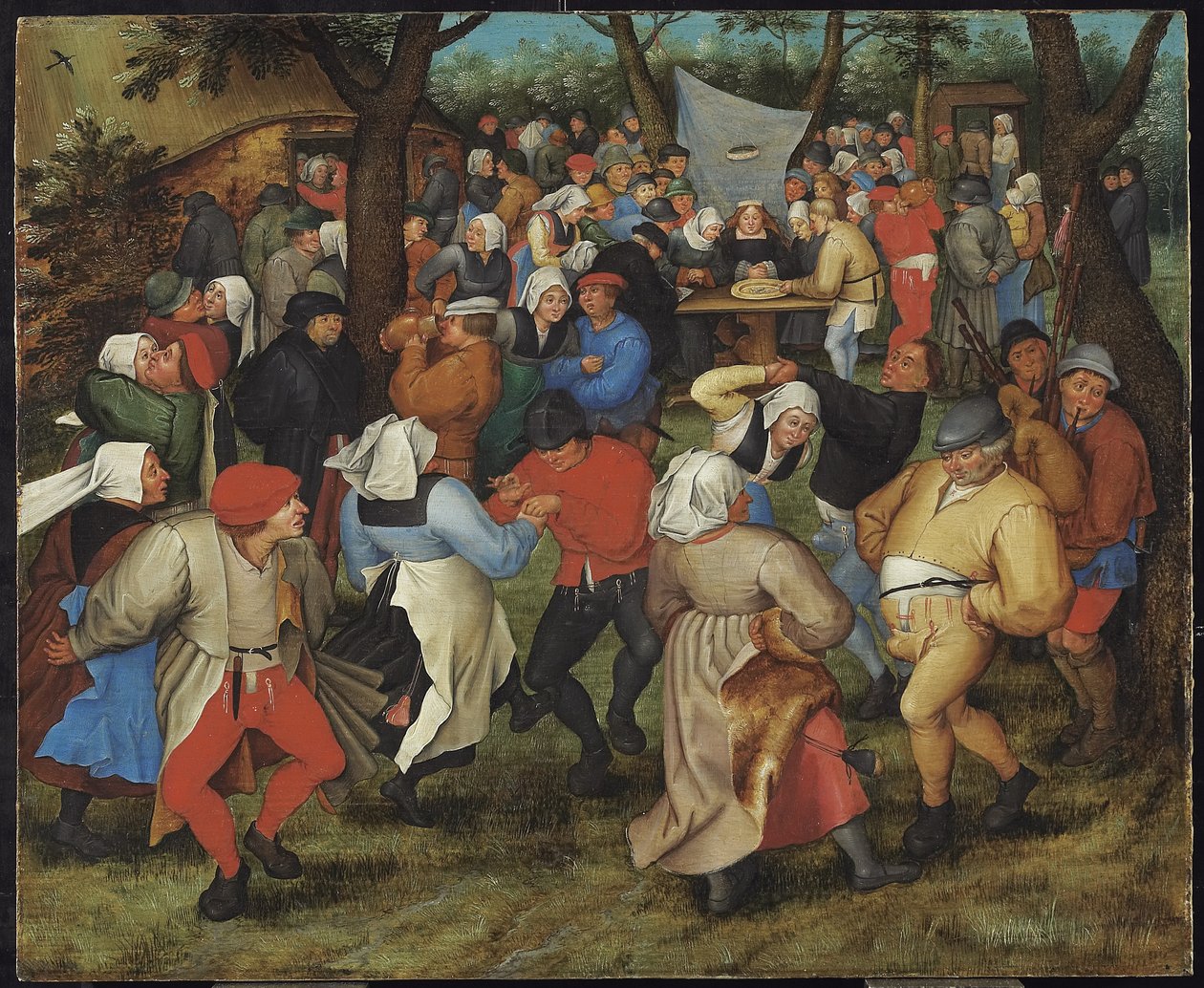 Wesele chłopów autorstwa Pieter Brueghel the Younger