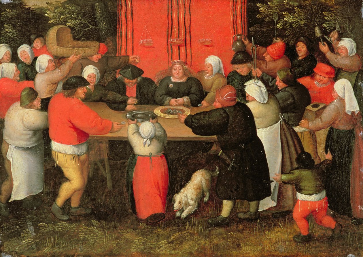 Prezentacja prezentów (zob. 198005) autorstwa Pieter Brueghel the Younger
