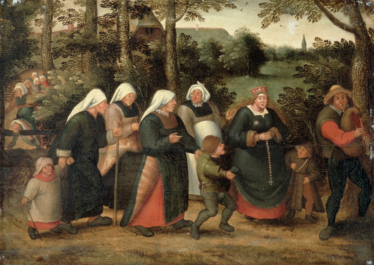 Procesja Oblubienicy (patrz 198004) autorstwa Pieter Brueghel the Younger