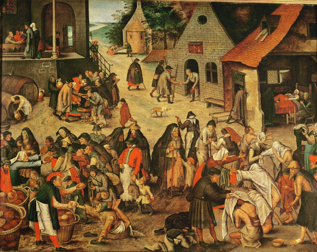 Dzieła miłosierdzia autorstwa Pieter Brueghel the Younger