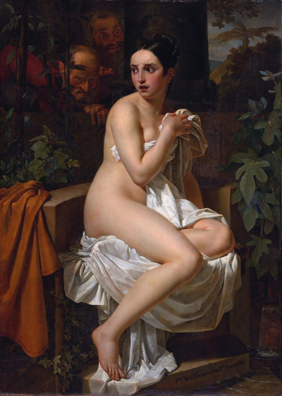 Zuzanna i starsi autorstwa Pieter van Hanselaere