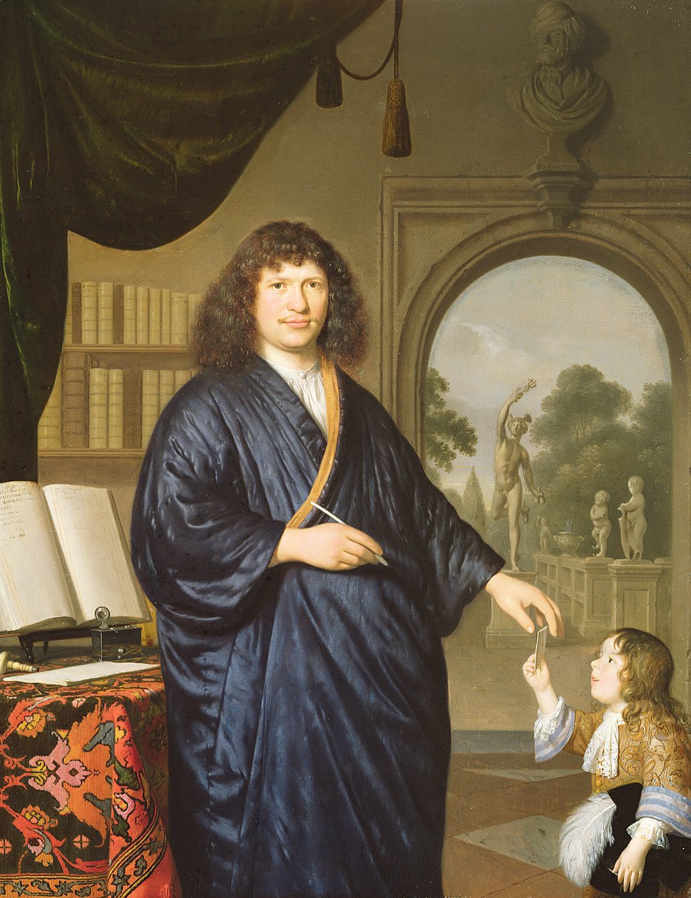 Portret dżentelmena, 1678 autorstwa Pieter Cornelisz van Slingelandt