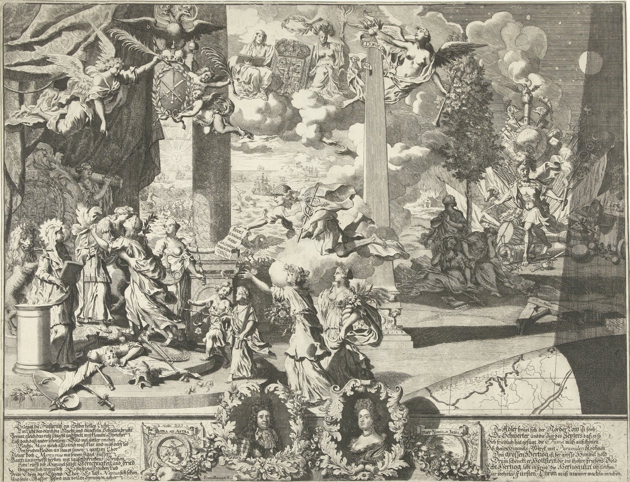 Alegoria na traktacie Altona autorstwa Pieter van den Berge