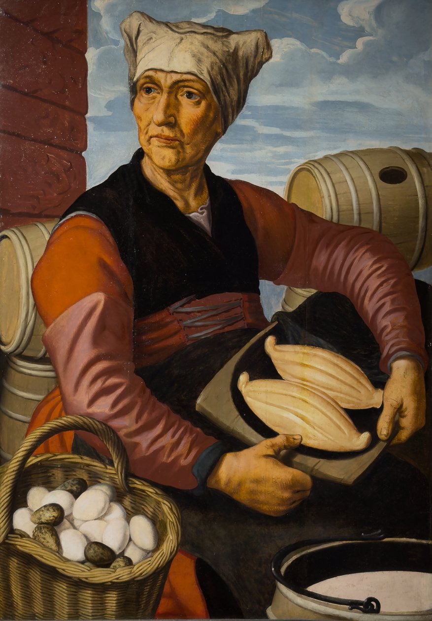 Żona holenderskiego rolnika, ok. 1550 r. (olej na drewnie) autorstwa Pieter Aertsen