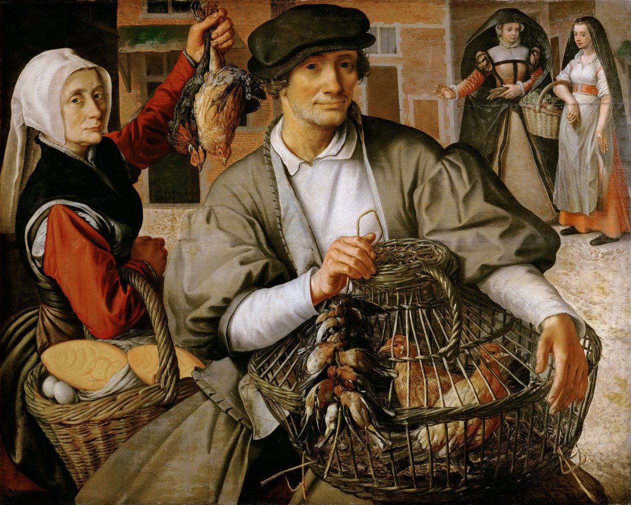 Scena Targowa, ok. 1560-65 (olej na drewnie) autorstwa Pieter Aertsen