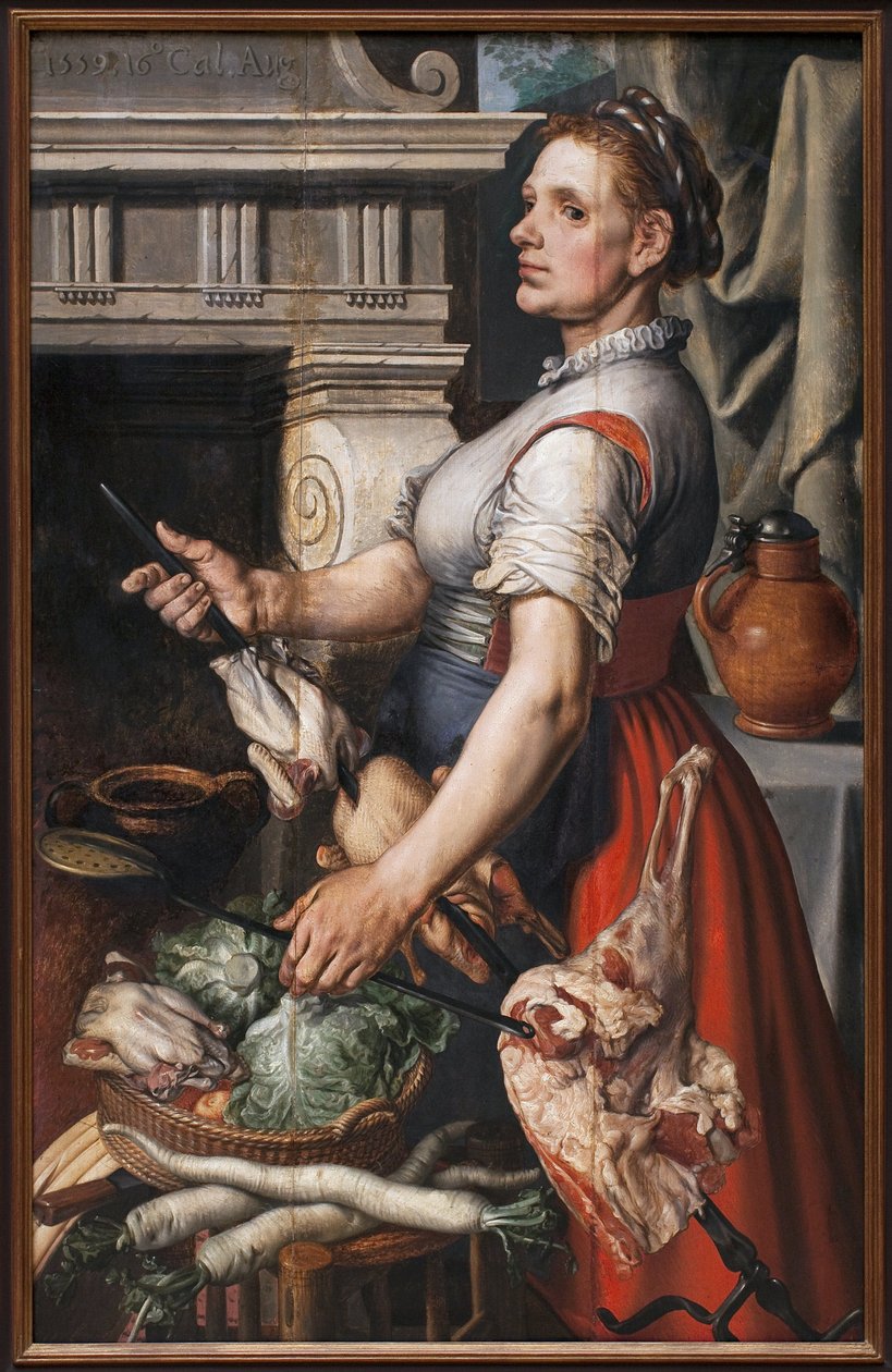 Kucharz. Obraz Pietera Aertsena (1507 lub 1508-1575), olej na drewnie autorstwa Pieter Aertsen