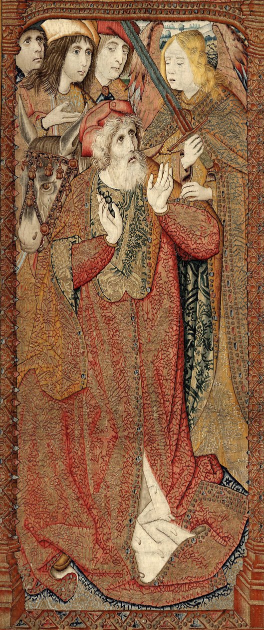 Triumfy Matki Bożej lub Złote Wróble, ok. 1500-02 (gobelin) autorstwa Pieter (attr. to) Coecke van Aelst