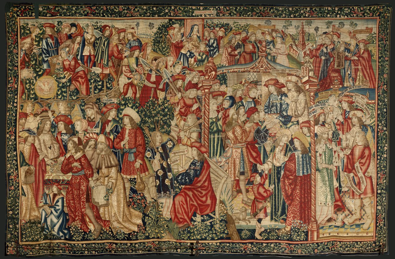 Przypowieść o robotnikach w winnicy, ok. 1500 r. (gobelin) autorstwa Pieter (studio of) Coecke van Aelst