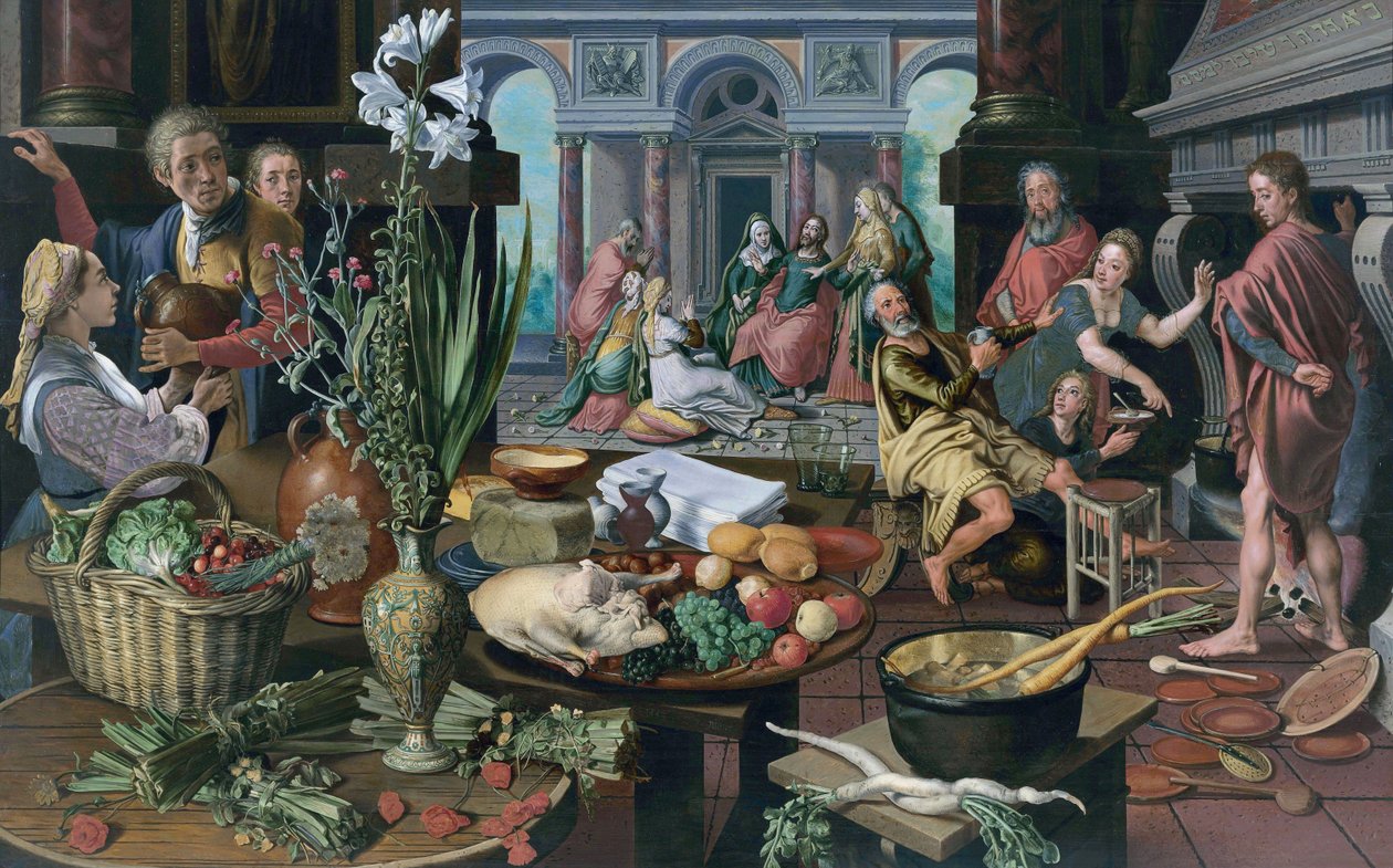 Chrystus w Domu Marty i Marii autorstwa Pieter Aertsen