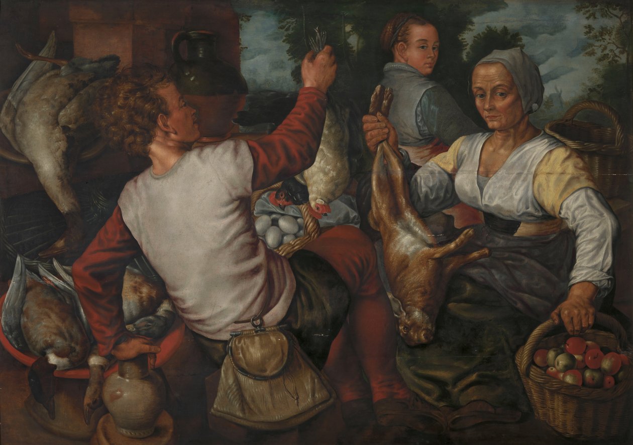 Właściciele straganów autorstwa Pieter Aertsen