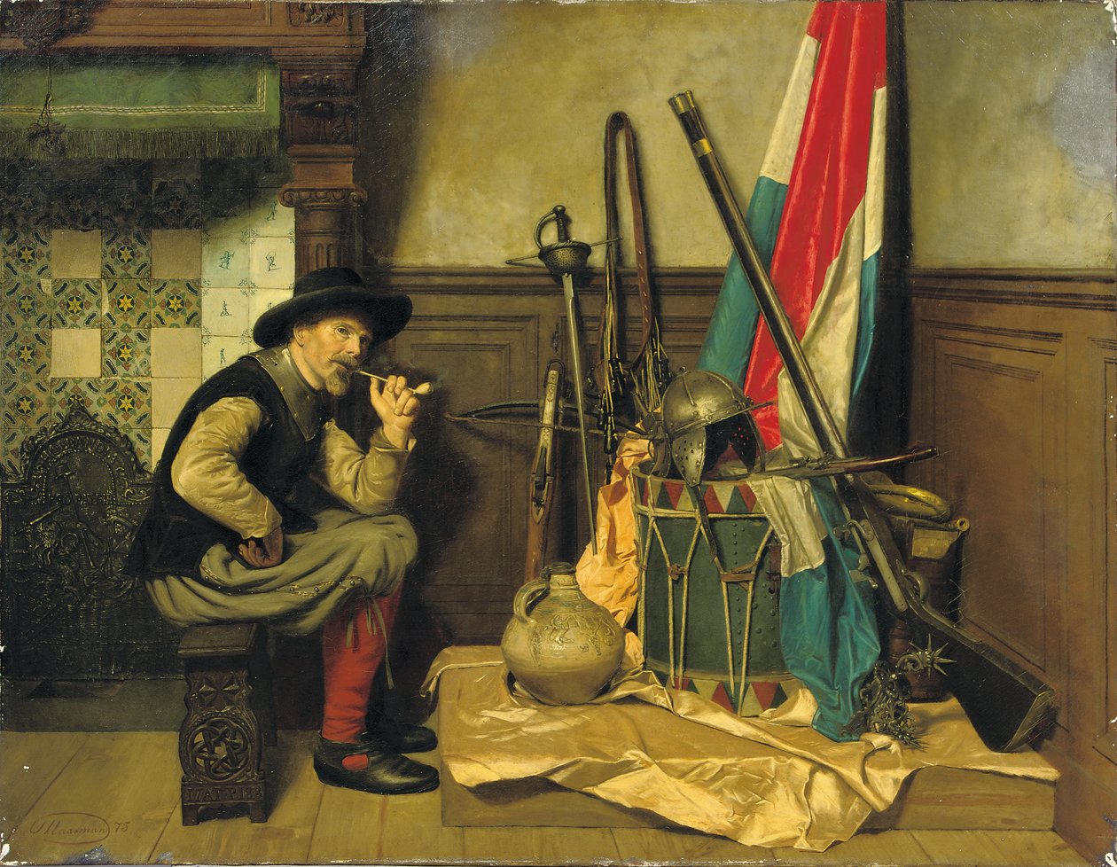 Dymiący żołnierz autorstwa Pieter Alardus Haaxman