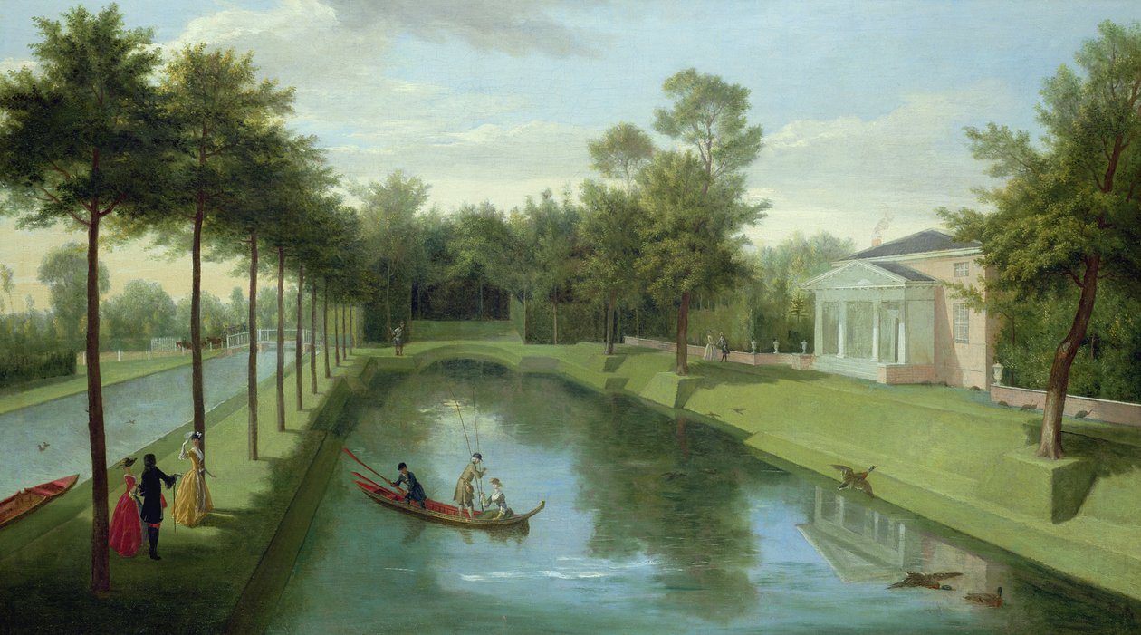 Wodne ogrody Chiswick House (patrz także 176474) autorstwa Pieter Andreas Rysbrack