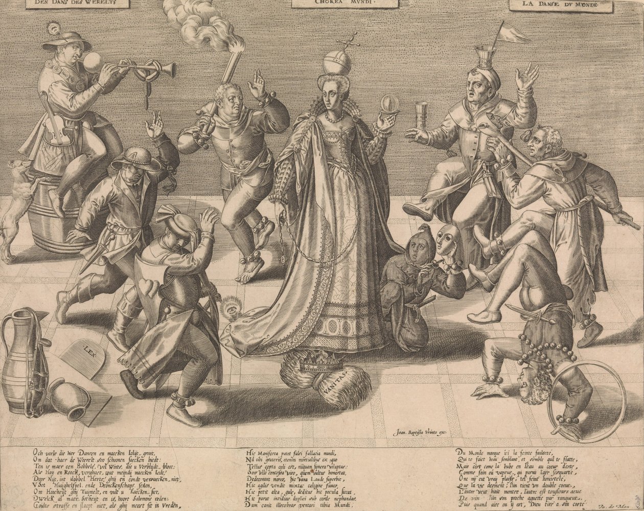 Taniec Świata, połowa XVI wieku. autorstwa Pieter Balten.