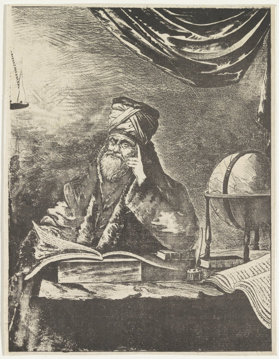 Uczony w swoim miejscu pracy autorstwa Pieter Bartholomeusz. Barbiers