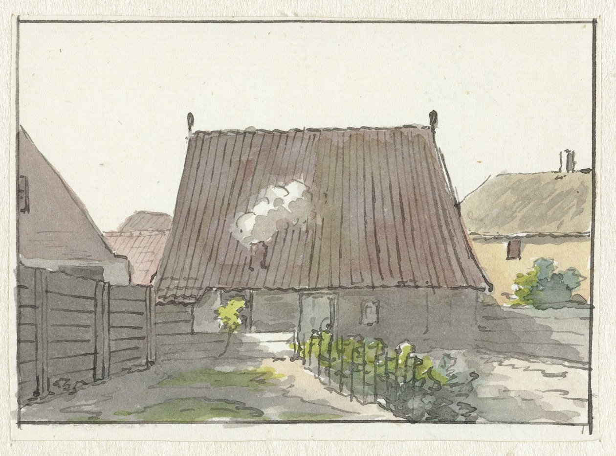 Dom z podwórkiem autorstwa Pieter Bartholomeusz. Barbiers