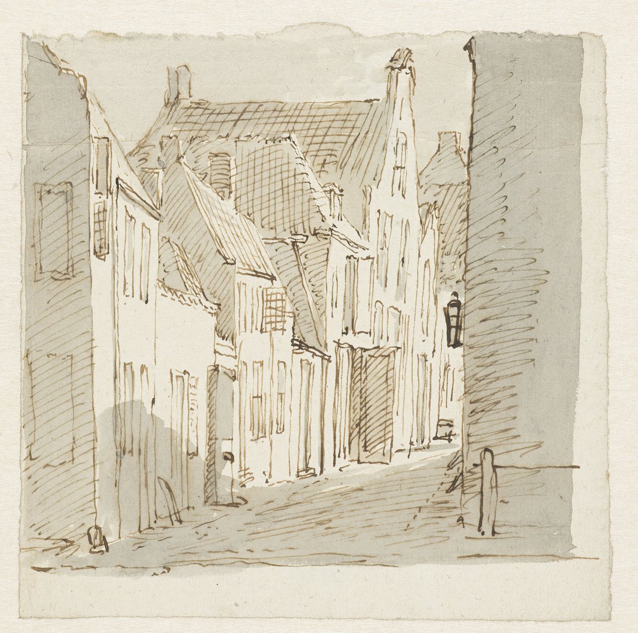 widok ulicy autorstwa Pieter Bartholomeusz. Barbiers