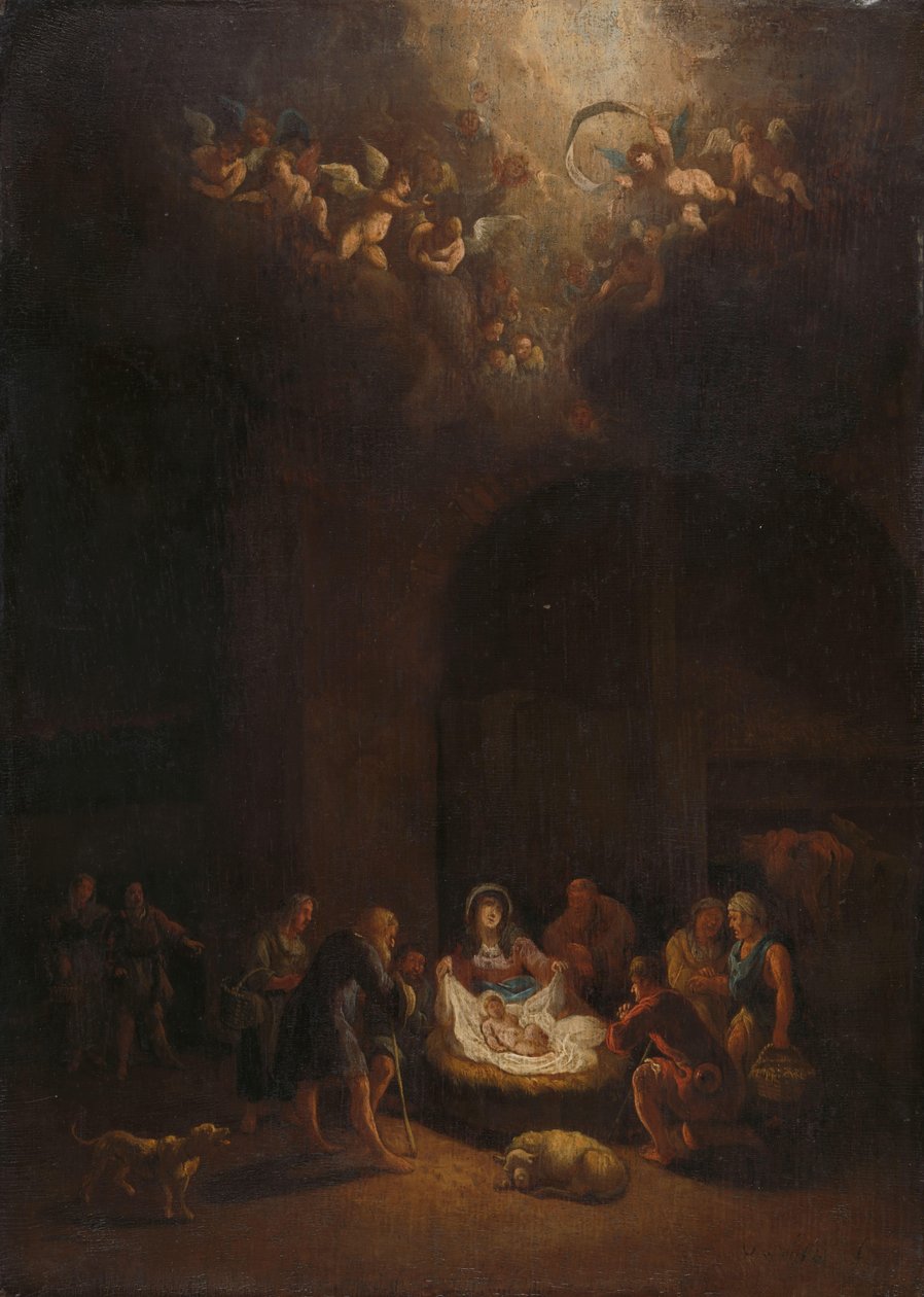 Adoracja pasterzy autorstwa Pieter Bout (attributed to)