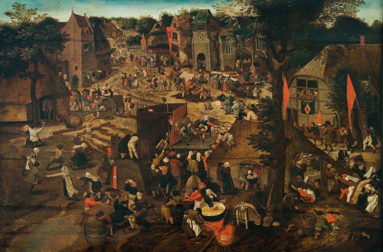 Jarmark wiejski (festiwal wiejski na cześć św. Huberta i św. Antoniego) autorstwa Pieter Breughel the Younger