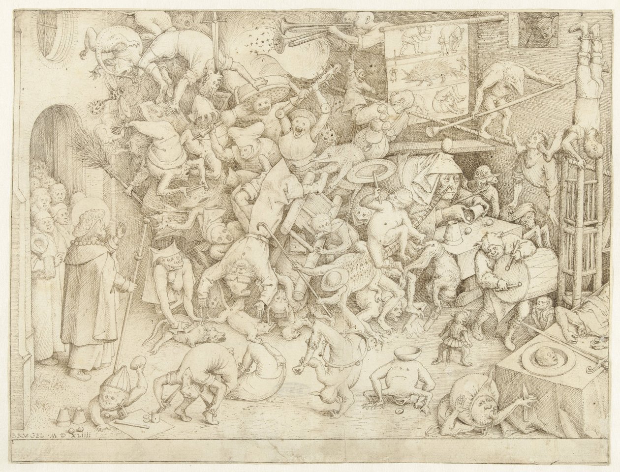 Upadek Maga Hermogenesa autorstwa Pieter Bruegel (I)