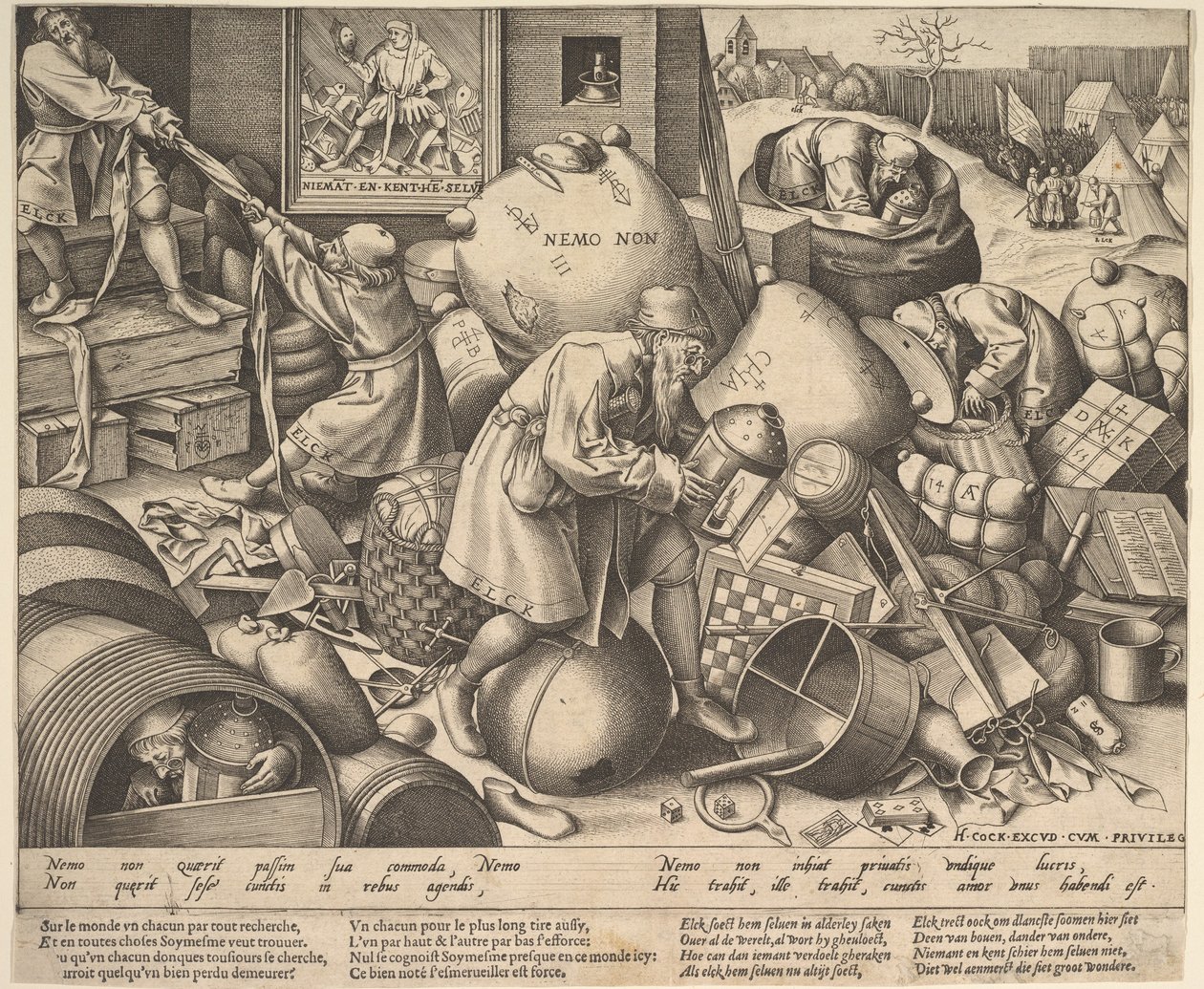 Każdy, ok.1558 autorstwa Pieter Bruegel the Elder