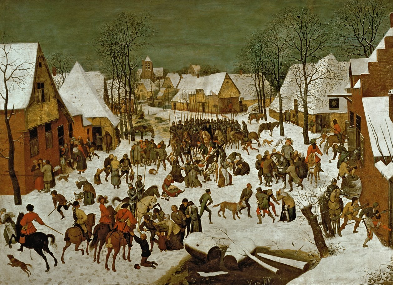Masakra Niewiniątek, 1565-66 autorstwa Pieter Bruegel the Elder