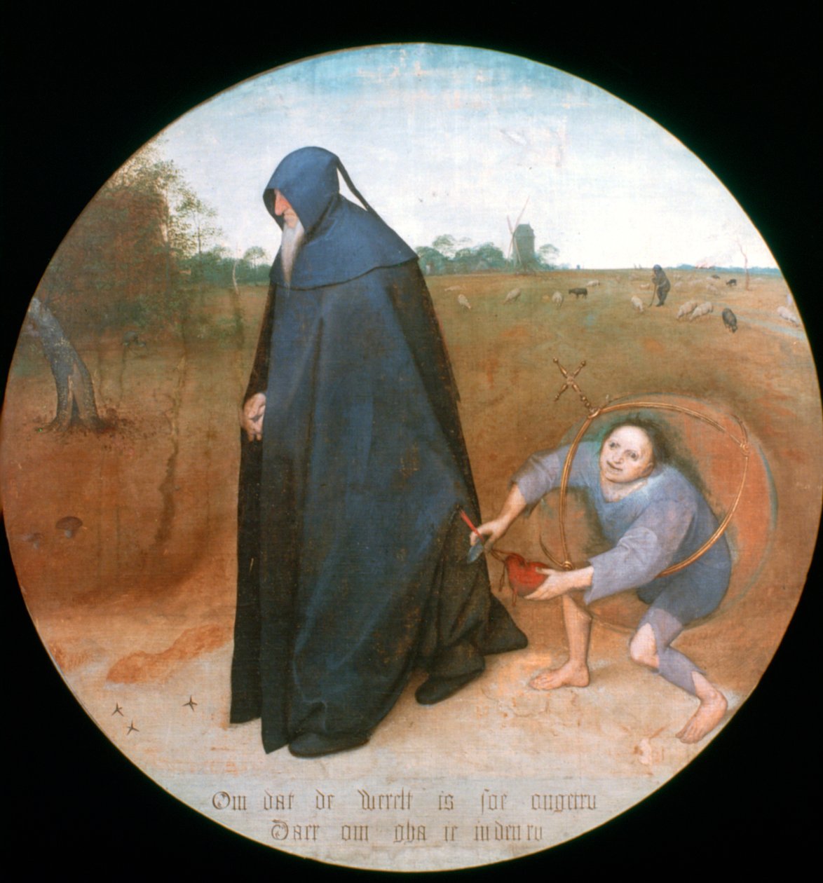 Mizantrop, 1568 autorstwa Pieter Bruegel the Elder