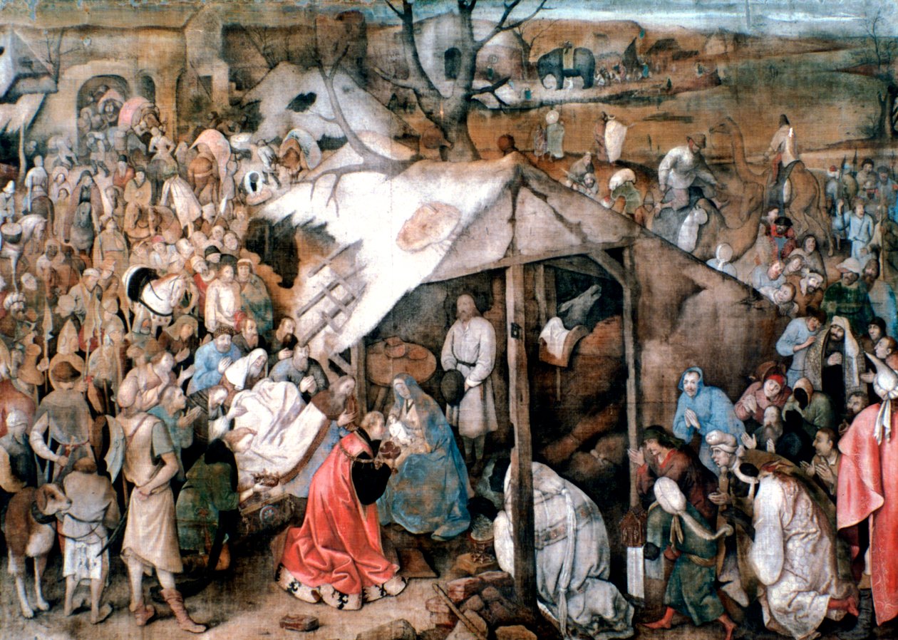 Adoracja Królów, ok. 1556-1562 autorstwa Pieter Bruegel the Elder
