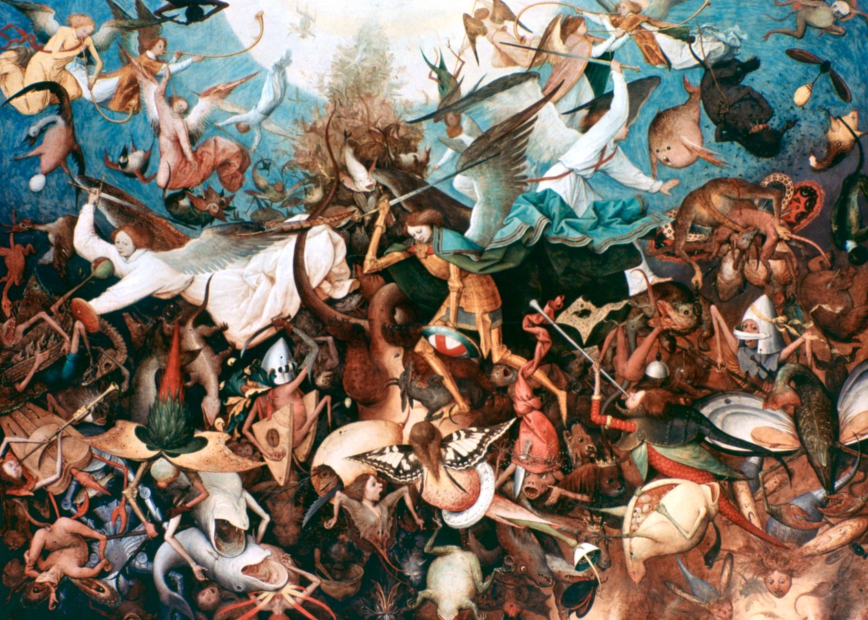 Upadek zbuntowanych aniołów, 1562 autorstwa Pieter Bruegel the Elder