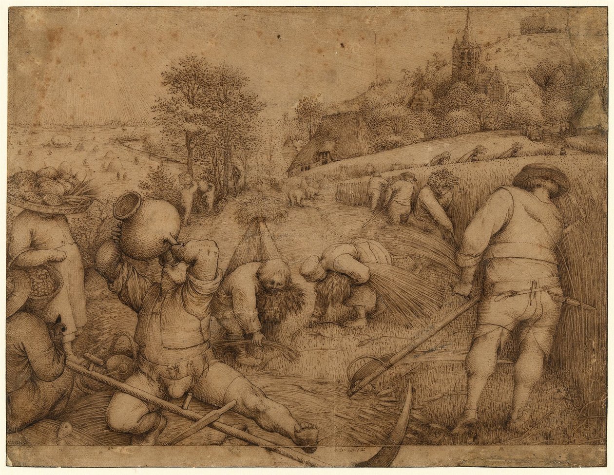 Summertime autorstwa Pieter Brueghel the Elder
