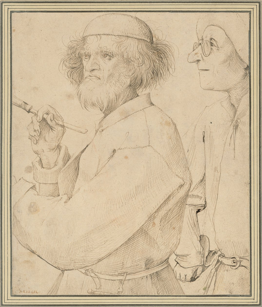 Malarz i kupujący autorstwa Pieter Brueghel the Elder